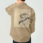 MUGEN ARTの小原古邨　鷹　Ohara Koson / Falcon Work Shirt