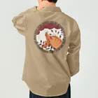 WebArtsの花札丸デザイン「萩に猪」01 ワークシャツ