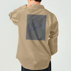 rilybiiのCharcoalgray ✖️ Blue Logoart ワークシャツ