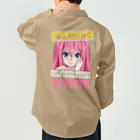 World_Teesの警告：勝手にアニメについて話し始めるかもしれません Work Shirt