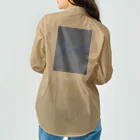 rilybiiのCharcoalgray ✖️ Blue Logoart ワークシャツ