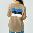 お絵かき屋さんのエストニアの国旗 Work Shirt