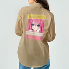 World_Teesの警告：勝手にアニメについて話し始めるかもしれません Work Shirt