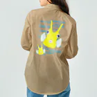 LalaHangeulのLonghorn Cowfish(コンゴウフグ)　バックプリント Work Shirt