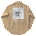 時代はポメラニアン。のPomeranian era.おしゃんバージョン（濃いめ） Work Shirt