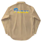 サトオのPeace ウクライナ国旗カラー Work Shirt