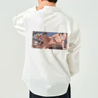 寿めでたや(ukiyoe)のUKIYOE SUMOU 浮世絵 歌川国芳 大相撲 ワークシャツ
