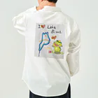 KIYOKA88WONDERLANDのアイラブ琵琶湖カッパくん ワークシャツ
