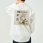 KIYOKA88WONDERLANDのウクレレ（ギター）うさぎちゃん Work Shirt