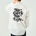 おもしろいTシャツ屋さんのNO CAT NO LIFE ノーキャットノーライフ 猫好き 愛猫家 猫 CAT NEKO にゃん ネコ Work Shirt