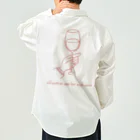 Blue chairのAll worries are less with wine. Work Shirt