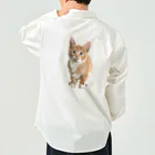 Zonelandの面白い猫、ケティ、猫の家 Work Shirt