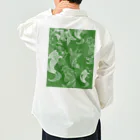 Japan Suki SukiのJAPAN ITEM - 鯉 KOI green ワークシャツ