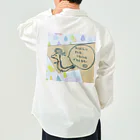 ひとりブレーメン・ジマーみはるの台風ゆるキャラ「ヘクトパスカりゅう」 ワークシャツ