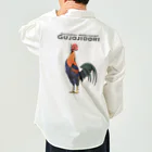 しもべ(鶏勉強中)の郡上地鶏(天然記念物) ワークシャツ