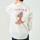 NIKORASU GOのサウナダジャレデザイン「ティラノサウナーズ」 Work Shirt