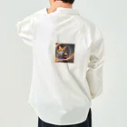 Mzaki_70のspace cat Work Shirt