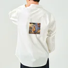 ニコニコマーケットのうさぎとリス Work Shirt