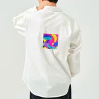 おしゃれなシティグッズの色鮮やかおしゃれアート Work Shirt