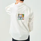 KAWAKAMI-SENTAROUの寂しがりやのドットシロクマ Work Shirt