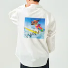 HANIの犬 サーフィンデザイン Work Shirt