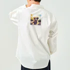 れおん&ぷりんす倶楽部のサングラスをかけたクールなワンちゃん Work Shirt