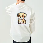 ebizo999のドット絵の子犬 ワークシャツ