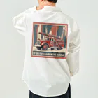 ビッグスマイルライフのレトロはしご車　渋い Work Shirt