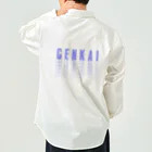 信号機のGENKAI(青) ワークシャツ