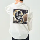 宇宙開発デザイン科の月面のギタリスト Work Shirt