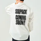 おもしろいTシャツ屋さんのSIXPACK COMINGSOON シックスパック カミングスーン 筋トレ Work Shirt