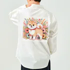uyuyoshieの可愛い柴犬 Work Shirt
