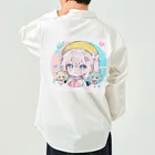 那須モバイル店の帽子を被る女の子 Work Shirt