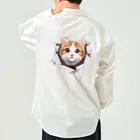 飛び出す！アニマルショップの飛び出す猫 Work Shirt