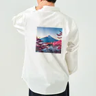 P.H.C（pink house candy）の富士山と紅葉、そして湖のグッズ Work Shirt