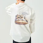 amakanaのまる耳ねこのほっこり時間 Work Shirt