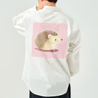 zoo234の可愛いハリネズミ ワークシャツ