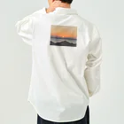 玉手箱の海に輝く朝日 Work Shirt