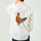 LalaHangeulのフライドチキンの日 (縦長) ワークシャツ