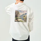 maikoのショップの静かな川辺の風景 Work Shirt