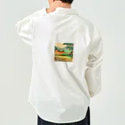 lallypipiのドット柄の世界「野生の王国」グッズ Work Shirt