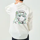 usabit.のぐっず屋さんのにゃこ師手描きルナティア・アヴィンスター Work Shirt