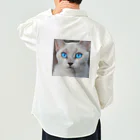 ソラトラの青目の猫 Work Shirt