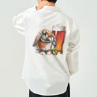 bottaの可愛いウサギ(垂れ耳ビール)カラー03 Work Shirt