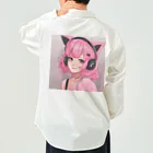 プリンゴブリンのネコミミピンクさん Work Shirt