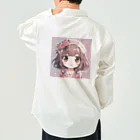 mikukiのかわいい女の子 Work Shirt