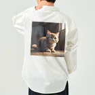 動物の溜まり場の可愛い猫ちゃん Work Shirt