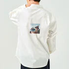 jkmurataのパールネックレス大好きなカッコいいねこがシドニーオペラハウス前にて Work Shirt