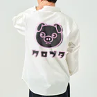 chicodeza by suzuriの黒豚ちゃん ワークシャツ