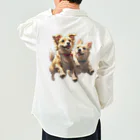 wonderful dogの2匹のワンコ Work Shirt